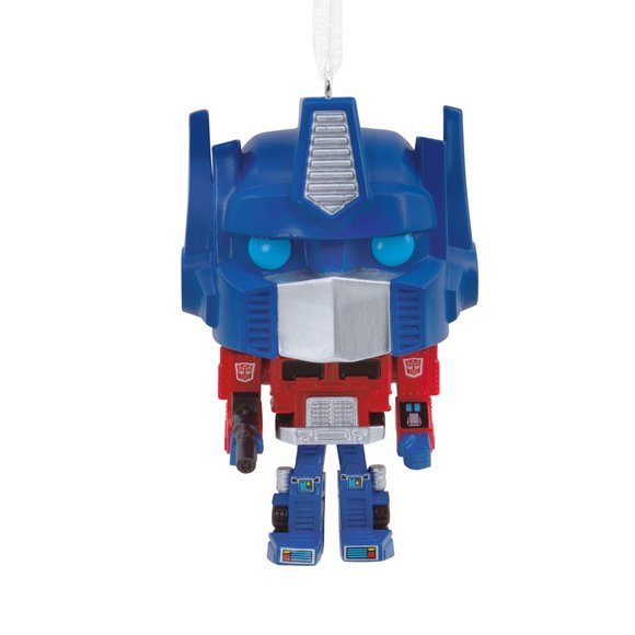 Christmas Ornament Transformers Robot Optimus Prime Funko POP Hallmark Resin - Picture 3 of 4